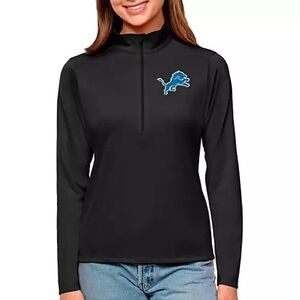 🦁🏈 NWT Antigua NFL Detroit Lions Black Zip-Up Jacket – Size Small 🏈🦁